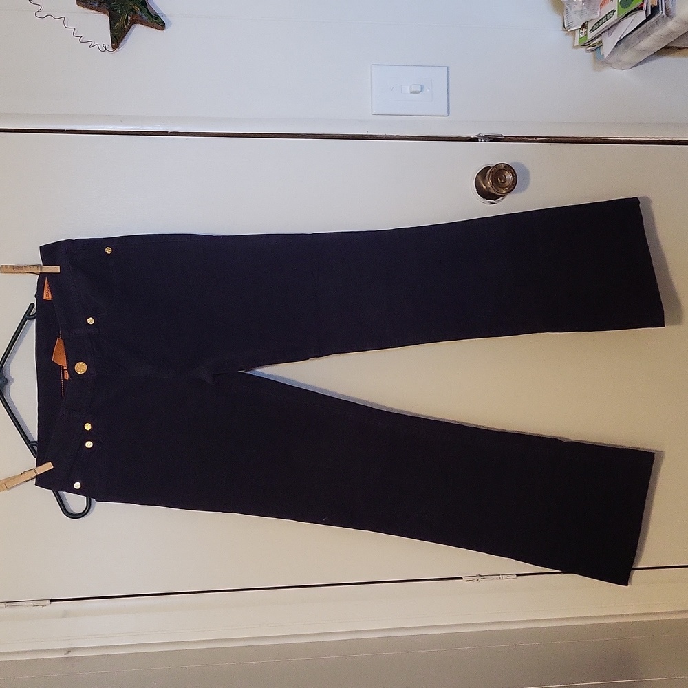 Classic Tory Cordoroy navy blue cordoroy pants Bootcut Mid-rise 5 Pocket Pant